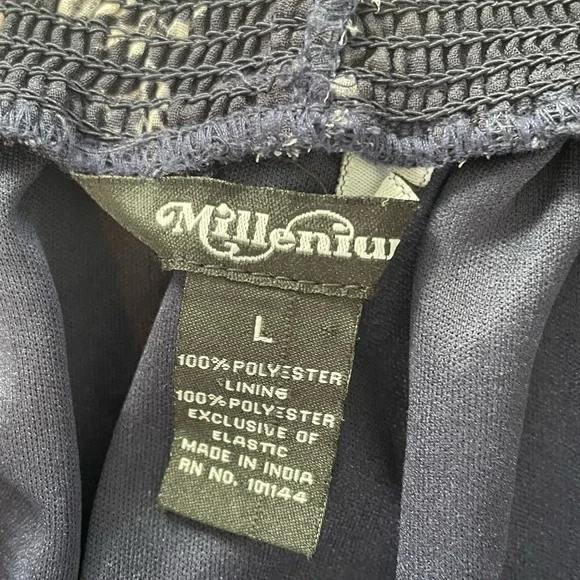 Navy floral dress - Picture 2 of 2